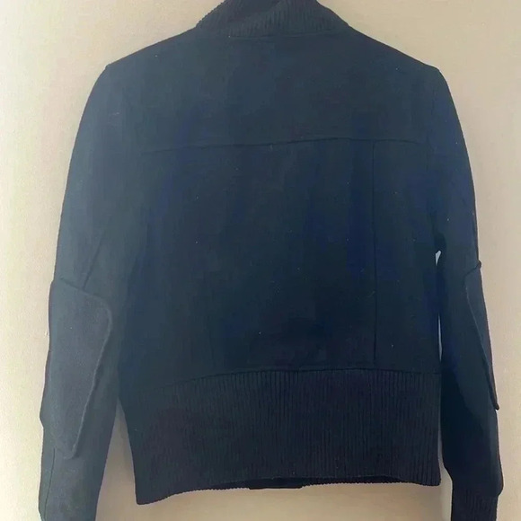 [M]Buffalo Bitton 80 Wool/Nylon  Cropped Button Down Pea Coat Military Jacket - Picture 4 of 7